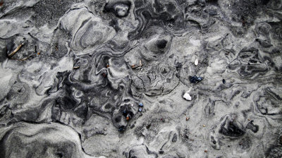 Minerals in the sand - beach on the East Coast of Tybee Island