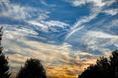 sundown sky West 0725