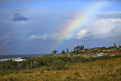 Rainbow over neighbouring Port Edward