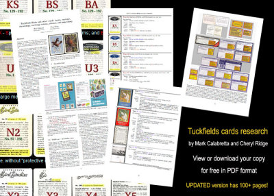 Tuckfields Ty-nee Tips Tea Bird Cards research project
