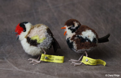 Steiff small woolen birds