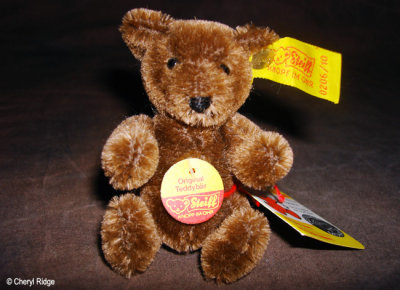 Steiff mini teddy bear 1980s chocolate brown 0206/10