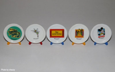 Yujin Disney Characters mini ceramic plates
