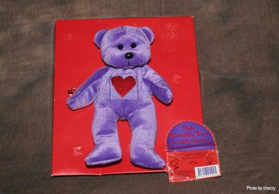 Skansen Purple beanie bear - Kmart