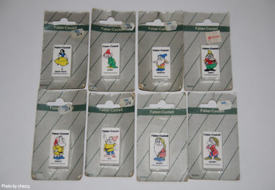 Faber-Castell Disney Snow White and the Seven Dwarfs erasers