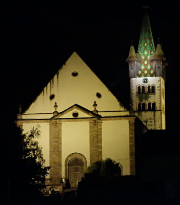 Alsacian Church at Night