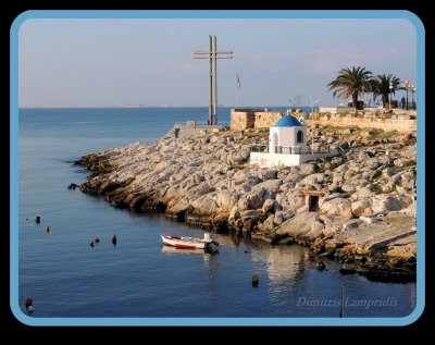 Overlooking the sea ...