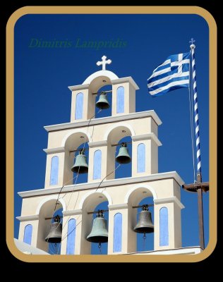 TOWER BELL IN SANTORINI ...