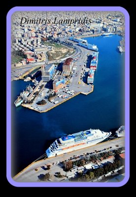Aerial  view - Port  of  Piraeus ...