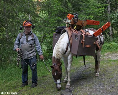 Piper and Bill back at the trailhead