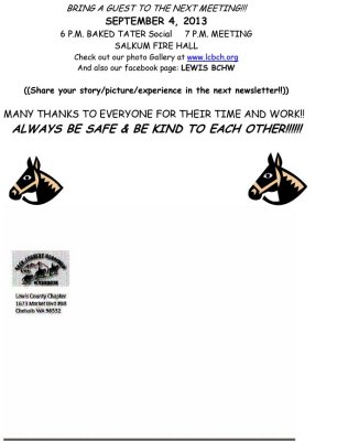 September 2013 Newsletter