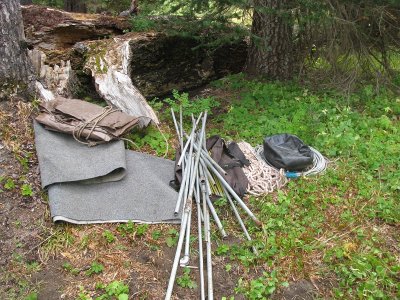 4 - Abandoned hunting camp.JPG