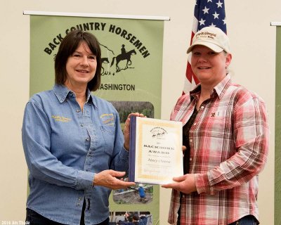 Backbone Award, Mary Owens - Grays Harbor Chapter (accepting for Mary was Cheryl Clark)