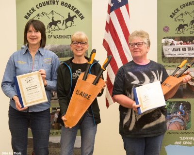 Lopper Award, Barbara Thomas and Claire Fisher - Mount St Helens Chapter
