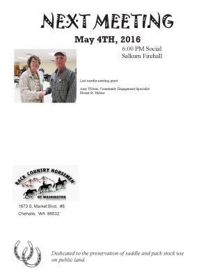 May 2016 Newsletter
