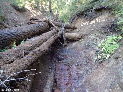 Washout 9 26 16 From below looking upstream