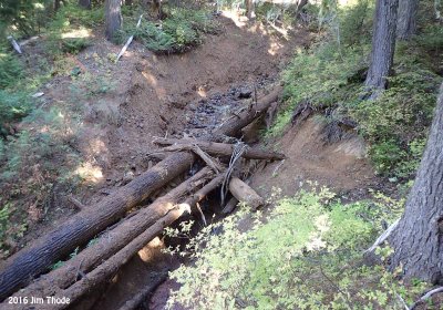 Washout 9 26 16 From above Looking upstream