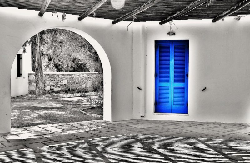 Farout village at Mylopotas beach.