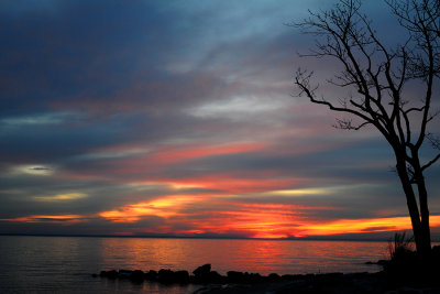 Sunrise on Chesapeake Bay from Calvert County