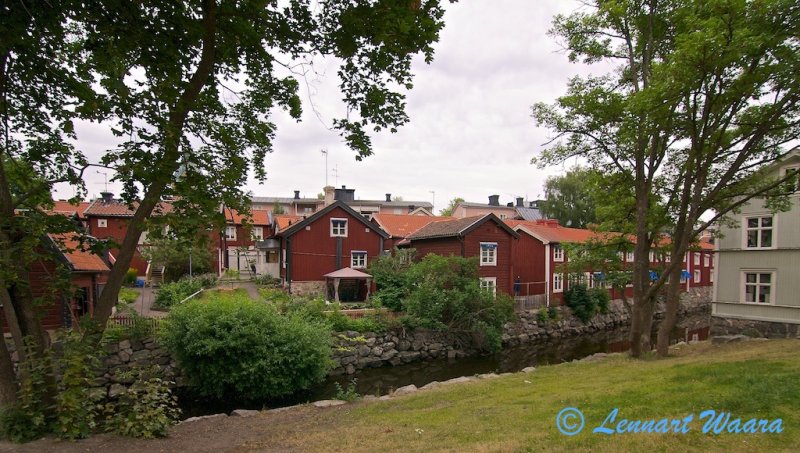 Vsters along the river Svartn