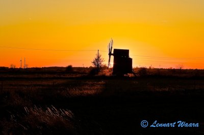 A windmill in the last evening light!