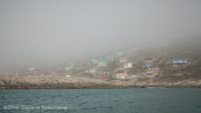 Brouillard sur Kangaamiut