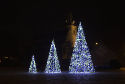 Kerstverlichting in Spiere