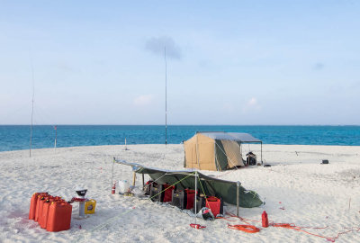 Generator shelter and CW tent (4/3/2014)