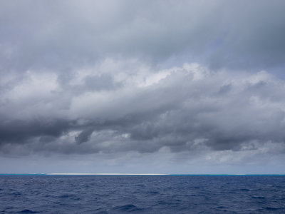 Departure - clouds over Mellish Reef (4/5/2014)