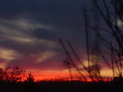 20Dec16 Sunset from the sun room