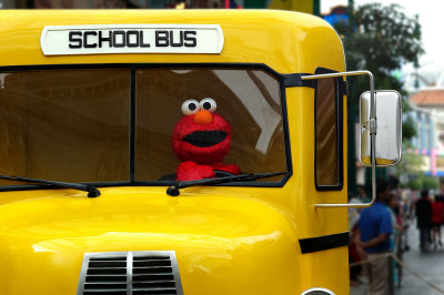 Elmo Driving School Bus