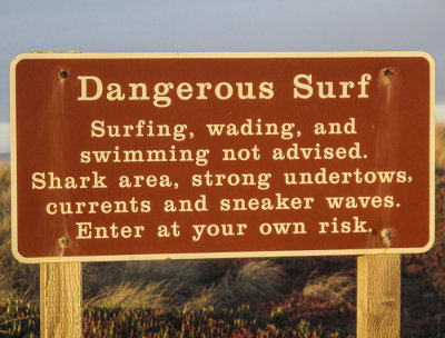 Heed Point Reyes sign