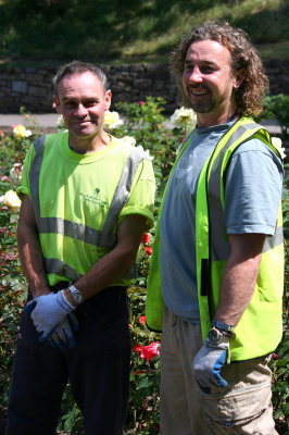 This is Andy and Richard, Gardeners at Ashton Gardens in St.Annes on Sea.  See Flower Gallery for full story.