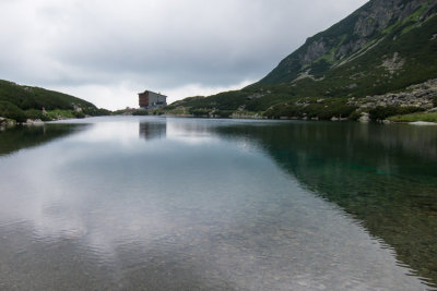 Sliezsky Dom from Velicke pleso - Szilziai hz a Felkai-t felől