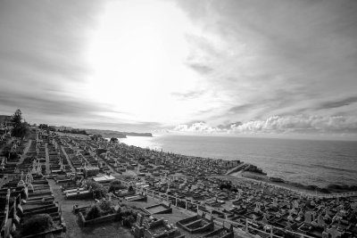 From the Southern Rise. Waverley Cemetery, Sydney, Australia