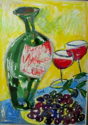 Olives & wine, 100 - SOLD