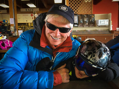 Skiing with Grandpa