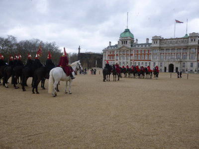 Changing of guard at Horse Guards Parade