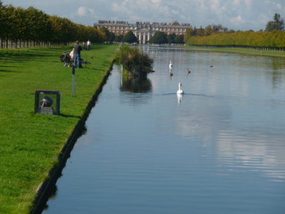 Another view of Long Water with Hampton Court Palace at the end of the water