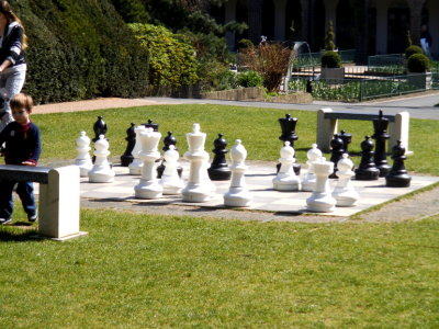 Large chess set in Holland Park