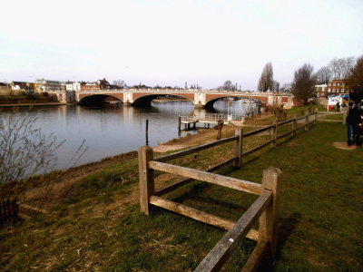 View of  Hampton Court Bridge