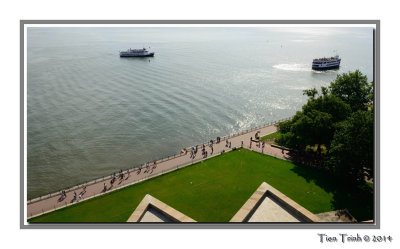 View from Statue of Liberty Pedestal