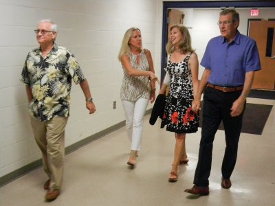 Tom Browand and wife Julie  ; Karen Witzlaben