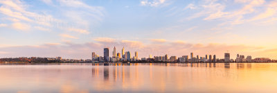 Perth and the Swan River at Sunrise, 11th August 2011