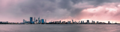 Perth and the Swan River at Sunrise, 14th August 2011