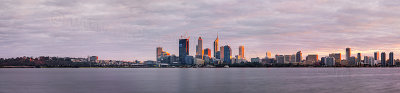 Perth and the Swan River at Sunrise, 18th August 2011