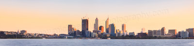 Perth and the Swan River at Sunrise, 20th August 2011