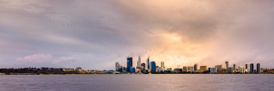 Perth and the Swan River at Sunrise, 22nd August 2011