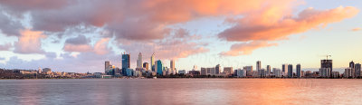 Perth and the Swan River at Sunrise, 24th August 2011