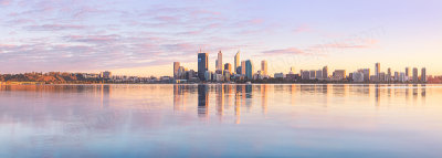 Perth and the Swan River at Sunrise, 26th August 2011